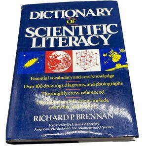 dictionary of scientific literacy hardcover book by Richard Brennan English READ